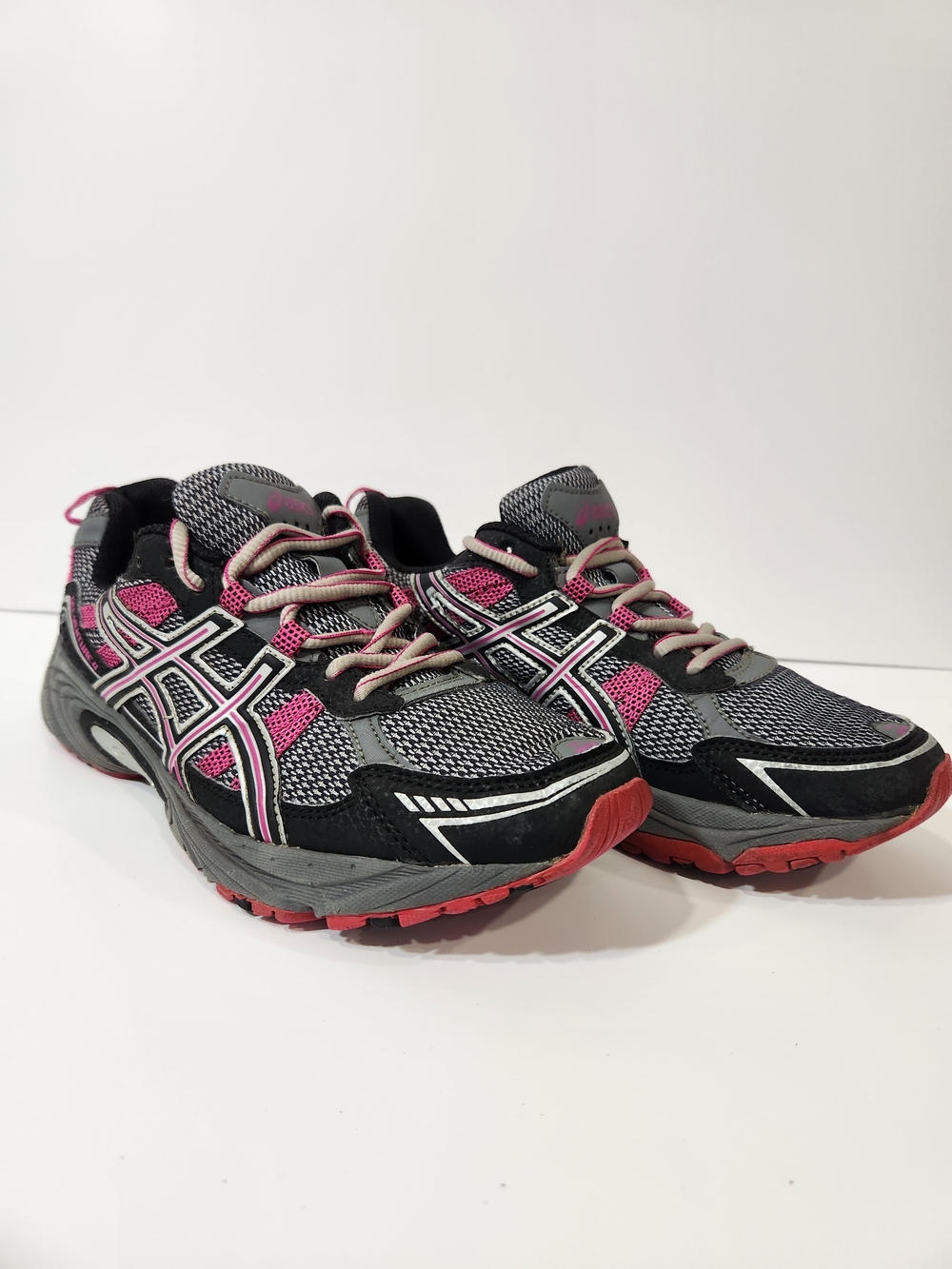 ASICS T397N Women's Gray & Pink Running Sneakers US W9